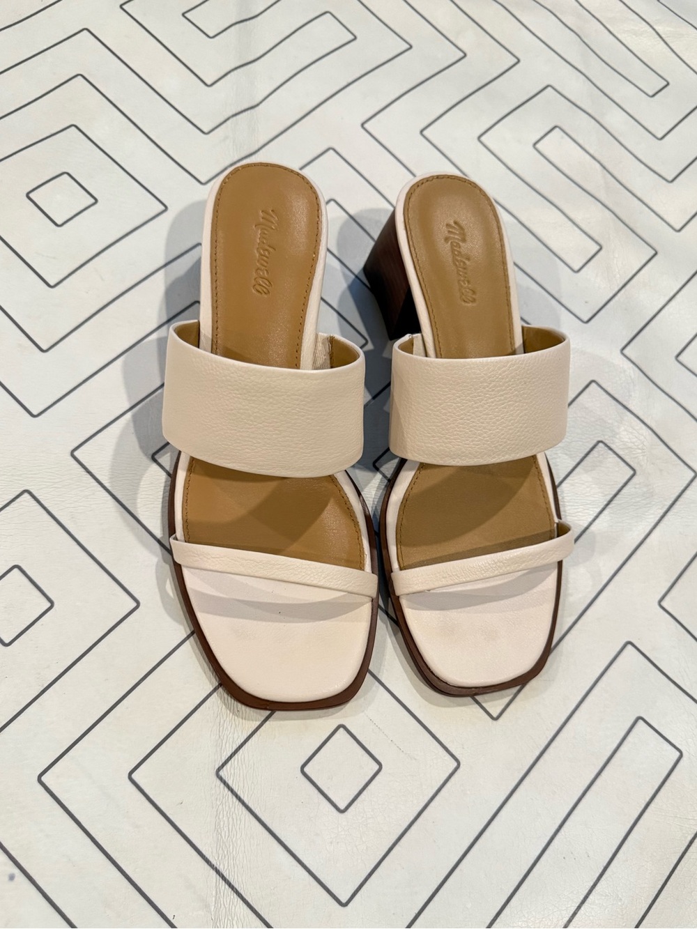 Madewell Cream Sandal Heels